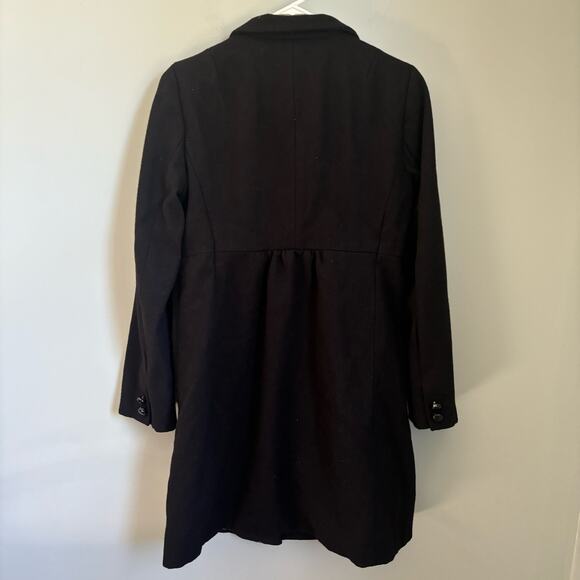 J. Crew Black Wool Button Down Peacoat - Picture 2 of 5